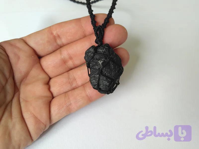 گردنبند تورمالین سیاه (کد12145) — تصویر 1