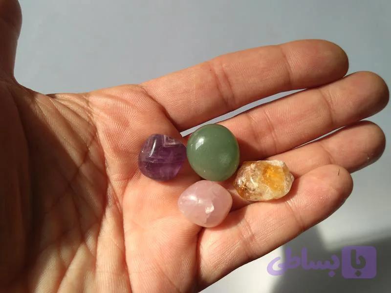 مجموعه 4 عدد سنگ طبیعی (کد 96) — تصویر 1