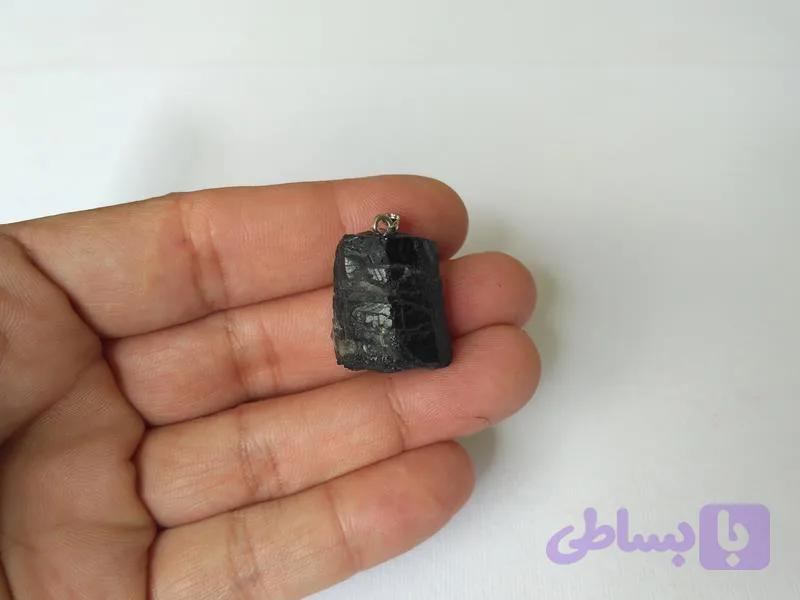 آویز سنگ تورمالین سیاه (کد12146) — تصویر 1