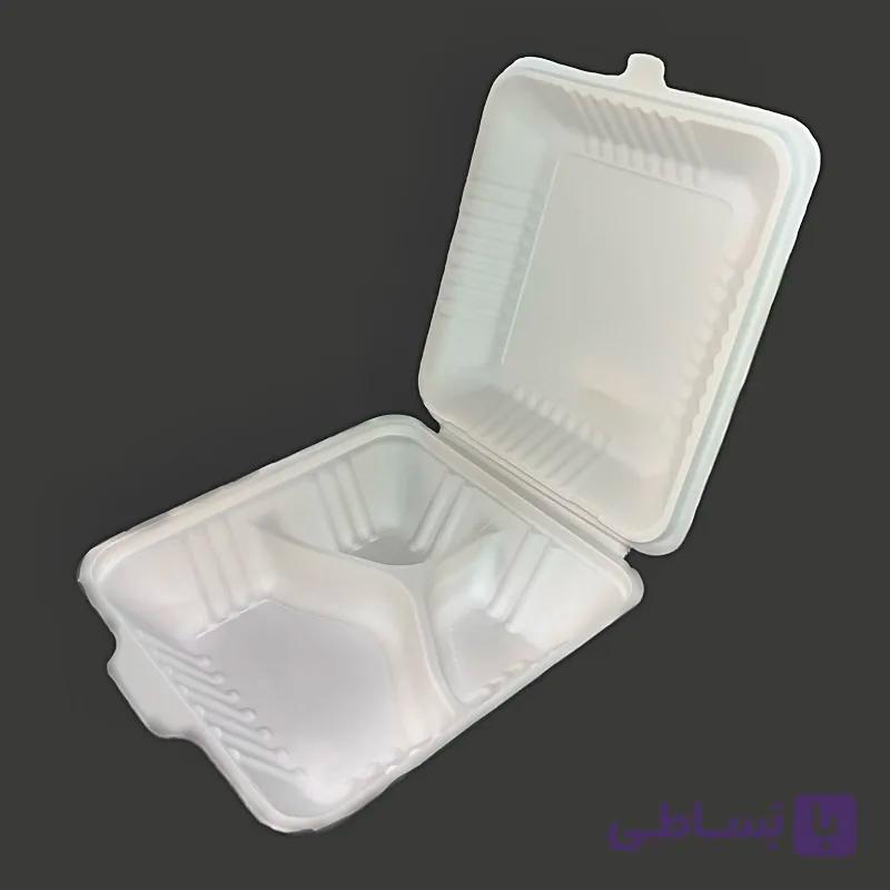 ظرف سه خانه دربدار آملون 50 عددی — تصویر 1