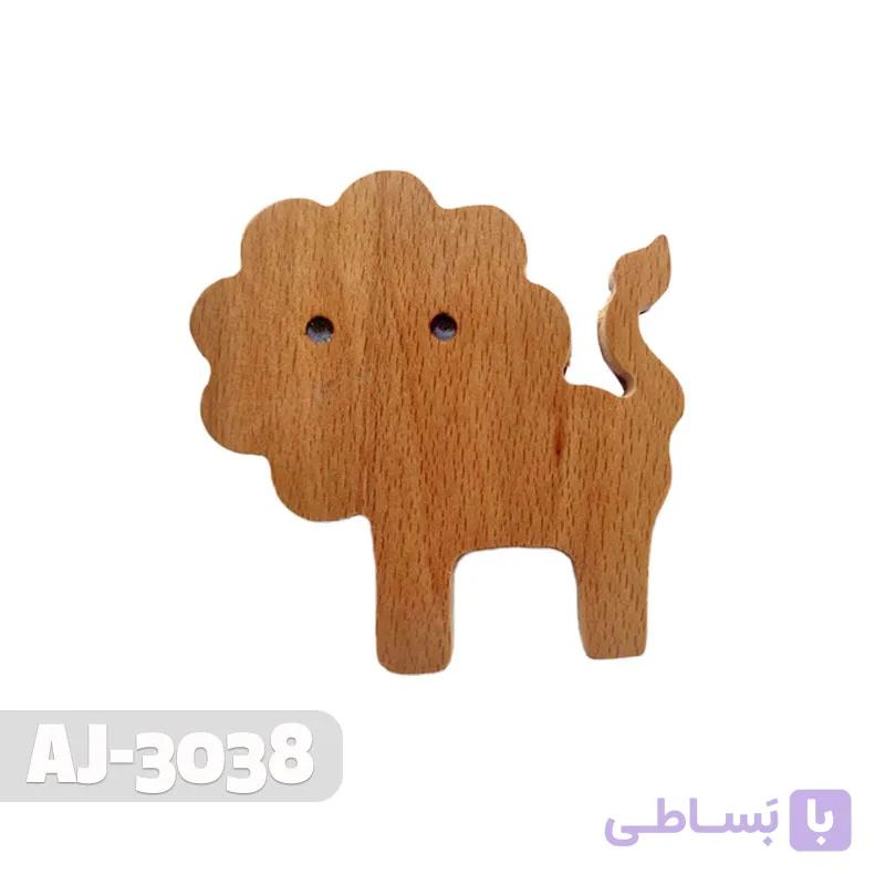 دستگیره چوبی کمد طرح حیوانات کد AJ-3038