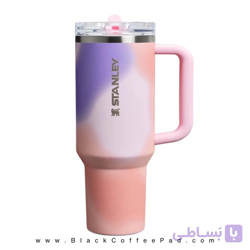 تراول ماگ استنلی مدل Quencher ProTour Flip Straw ظرفیت ۱.۱۸ لیتر (رنگ Rose Petal Motion)(اورجینال) — تصویر 1