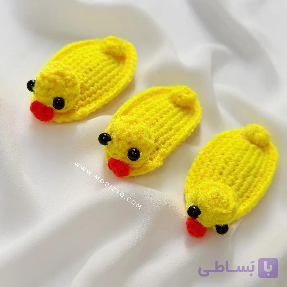 گیره مو بافتنی اردک — تصویر 1