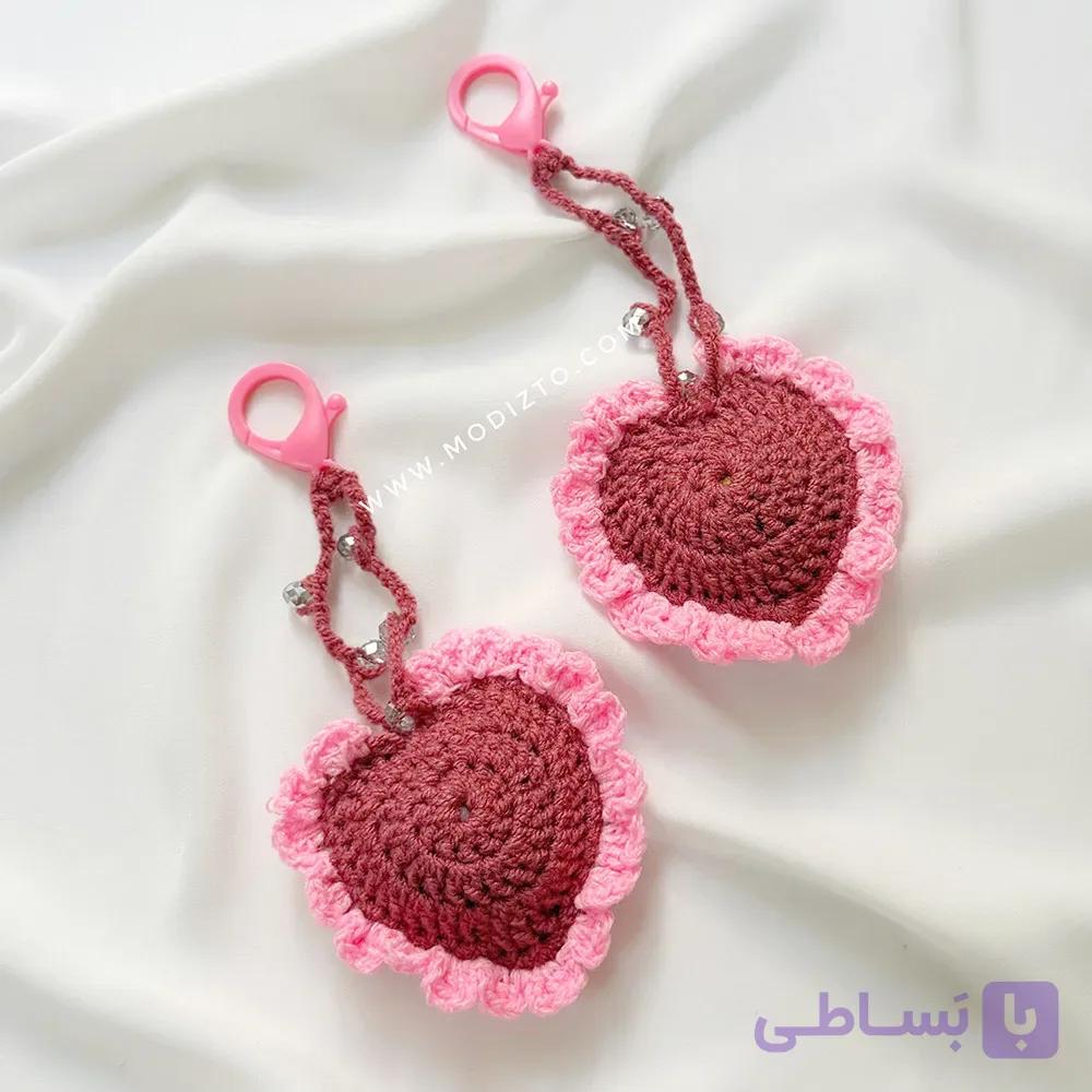 جاسوئیچی بافتنی مدل قلب — تصویر 1
