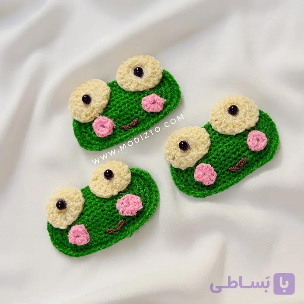 گیره مو بافتنی قورباغه — تصویر 1