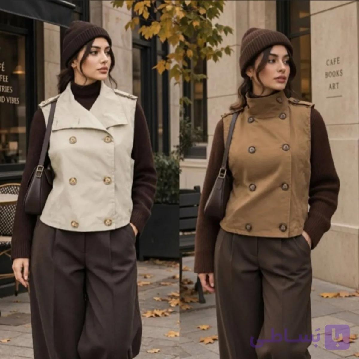 جلیقه وست یقه ایستاده تی سی