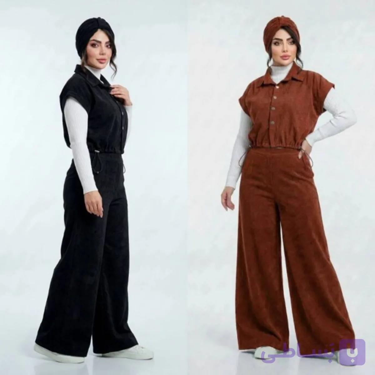 وست و شلوار کبریتی پاییزه سارا