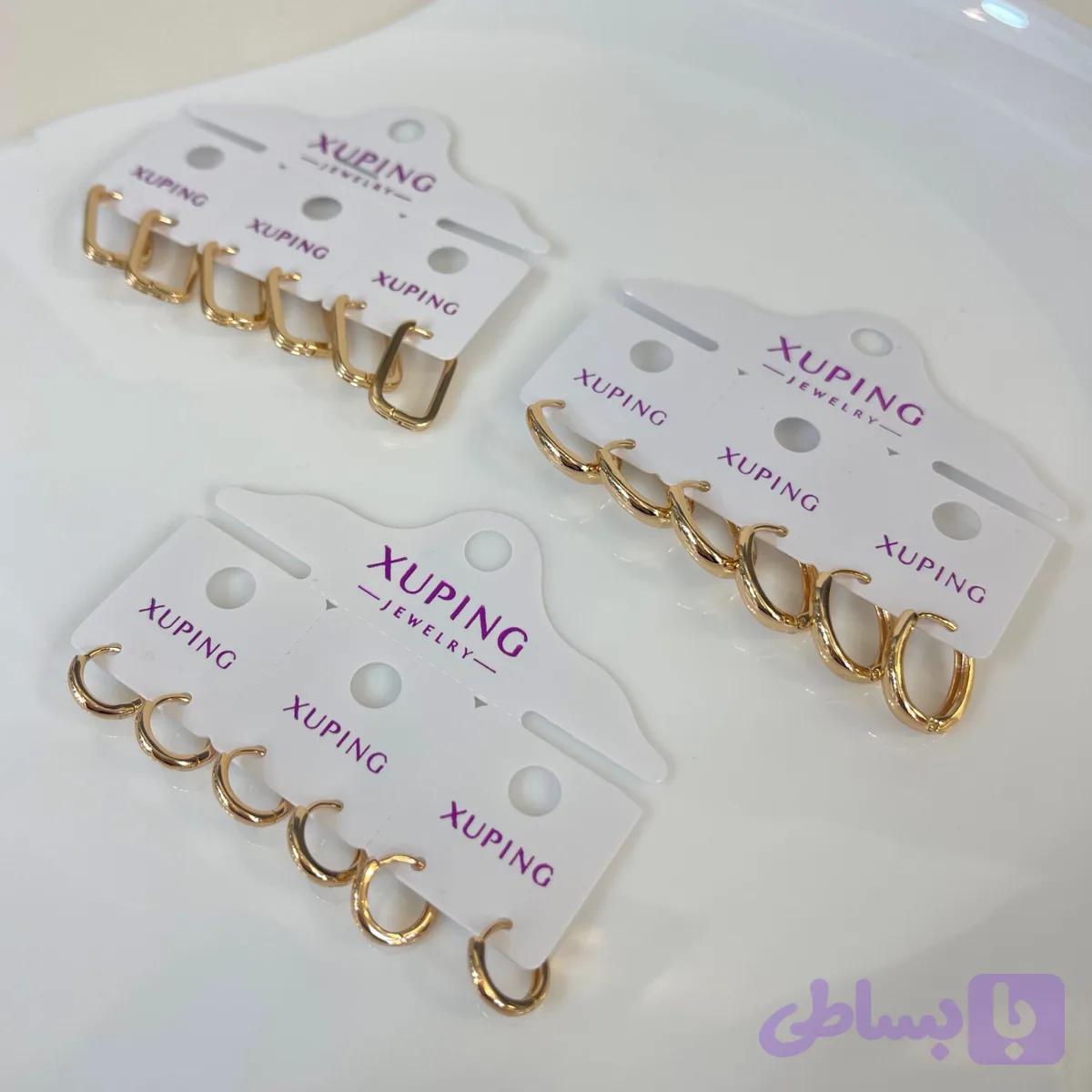 گوشواره حلقه‌ای ژوپینگ (کد B28K5)
