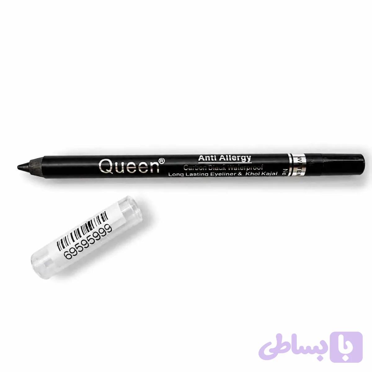 مداد چشم مشکی کربن Queen