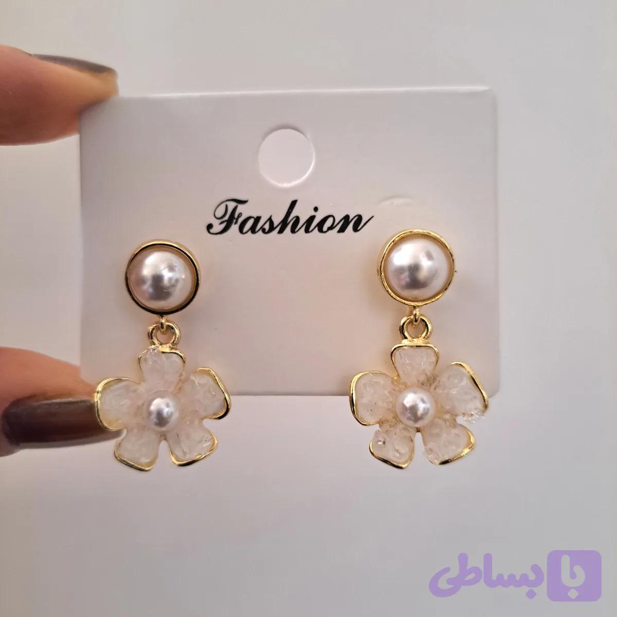 گوشواره شکوفه و مروارید