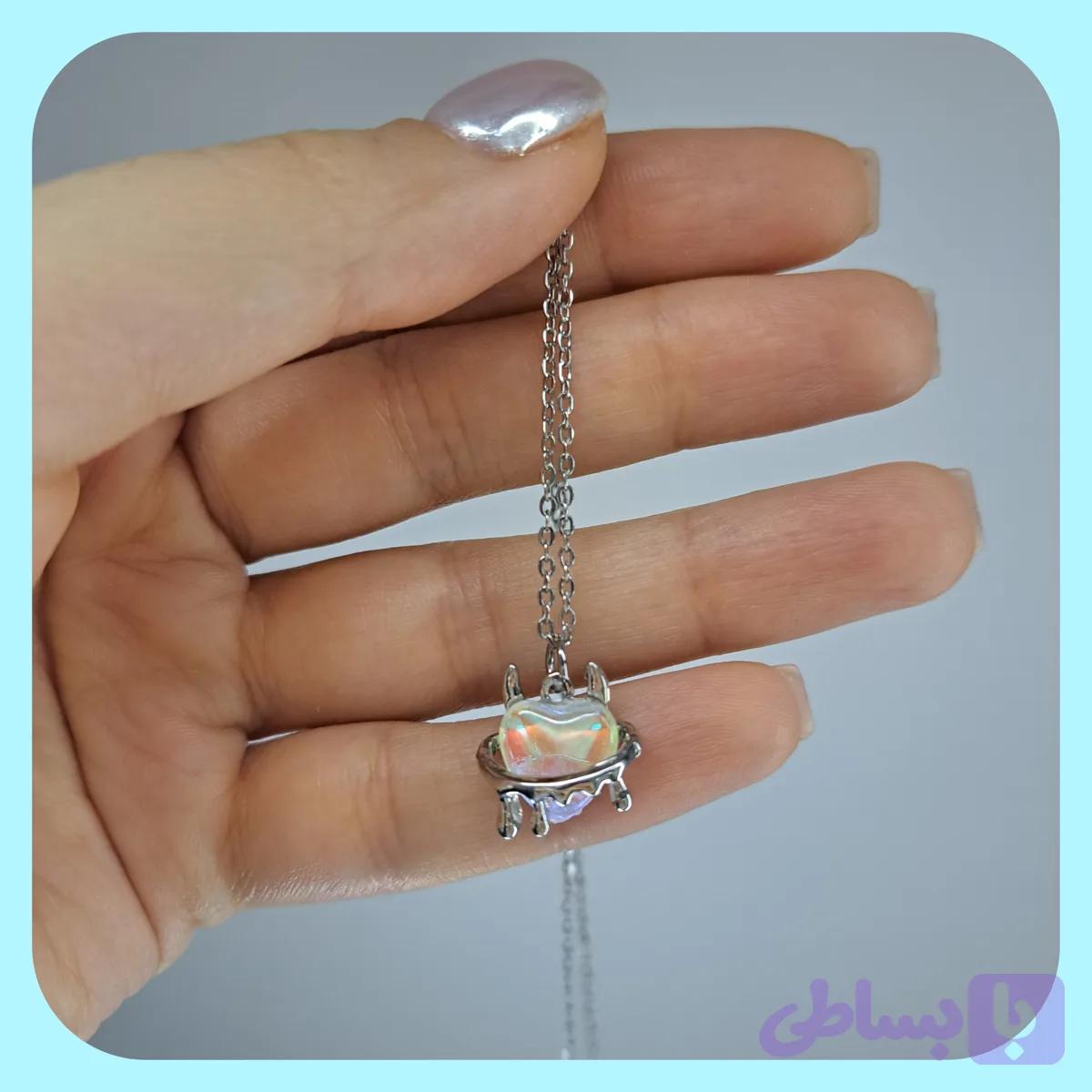 گردنبند قلب شاخدار