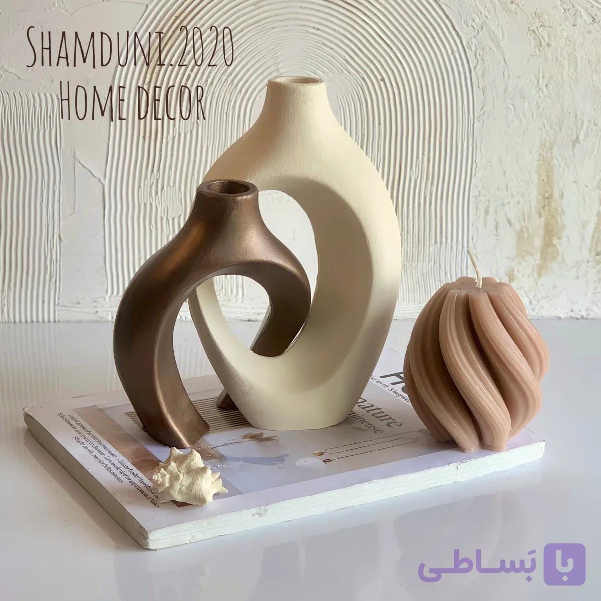 گلدان دوقلو بزرگ
