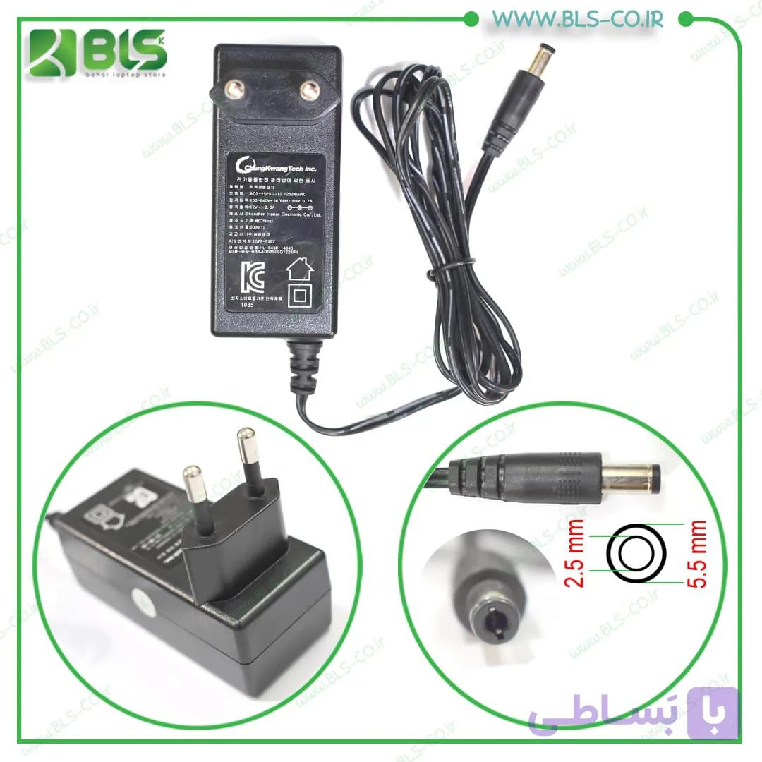 آداپتور دیواری ۱۲ ولت ۲ آمپر ADAPTER 12V 2A