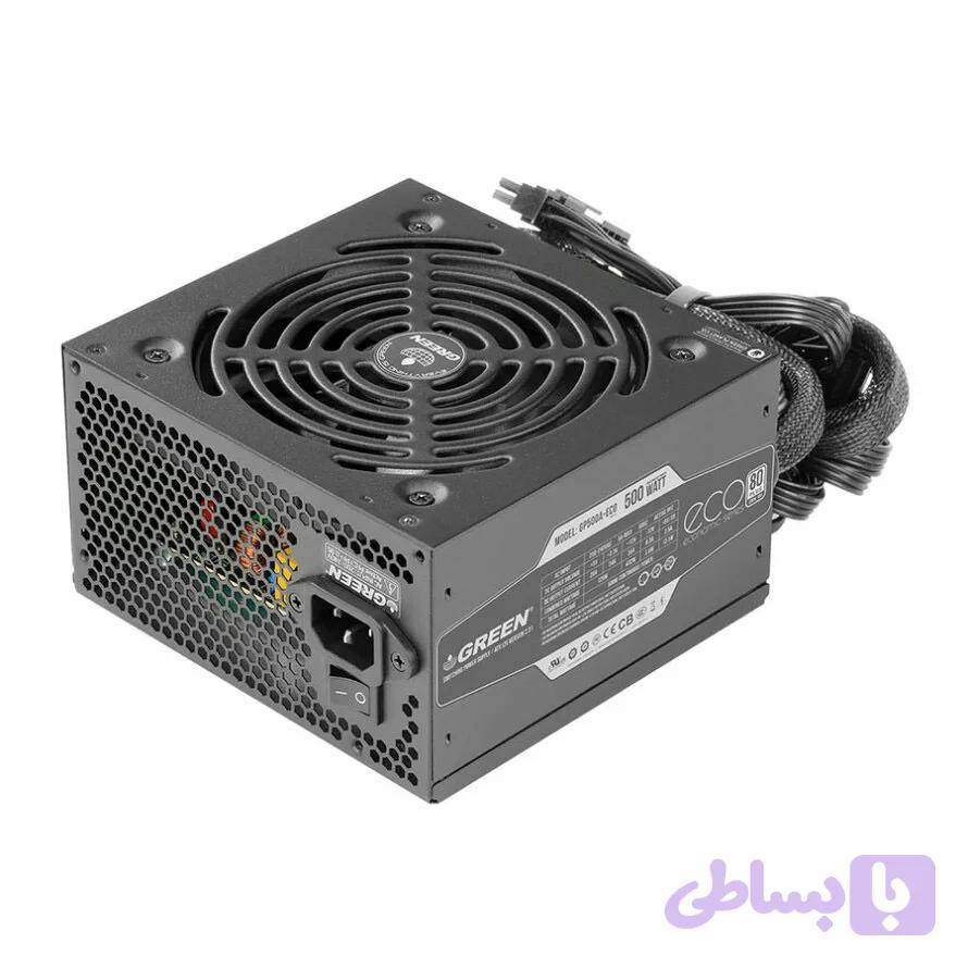 پاور 500 وات گرین GP500A ECOGREEN GP500A-ECO Power Supply