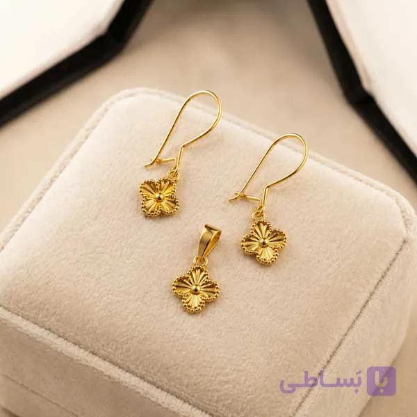 نیم ست ونکلیف تراش خورشیدی | نماد شانس و درخشش بی‌پایان — تصویر 1
