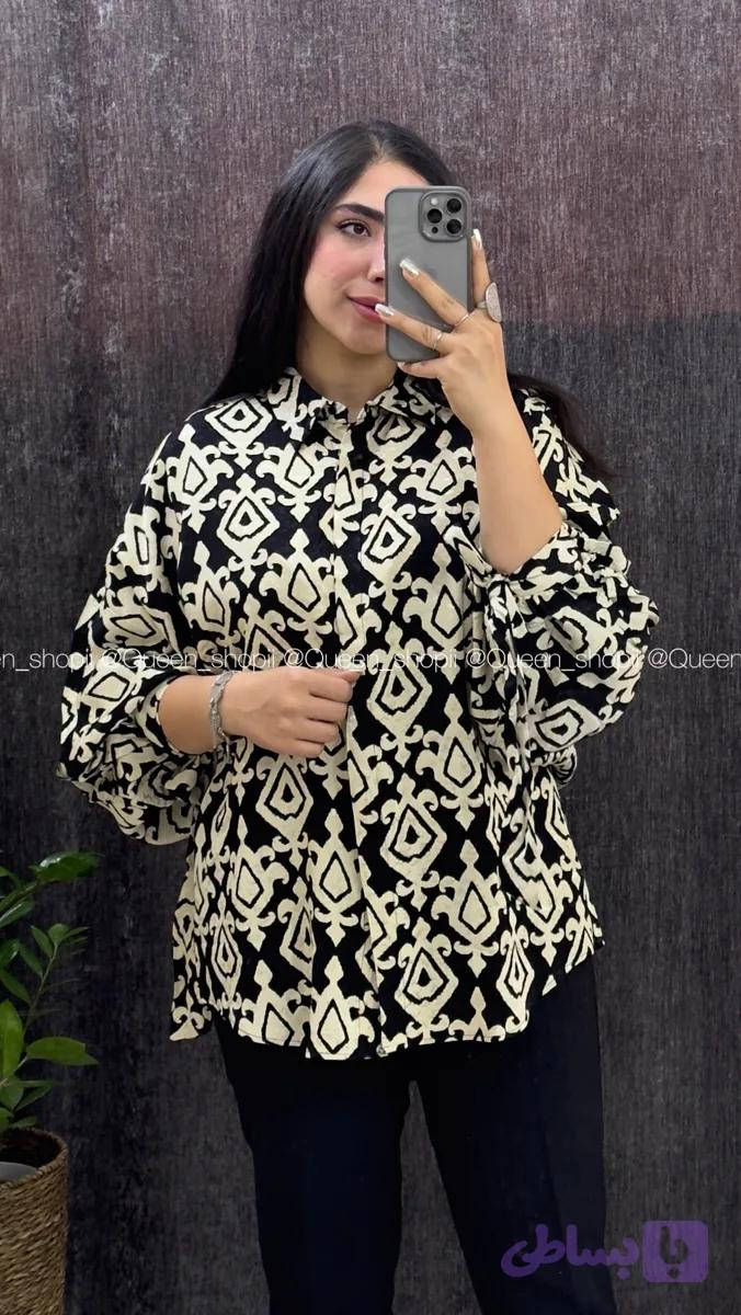 شومیز ساتن گره ای