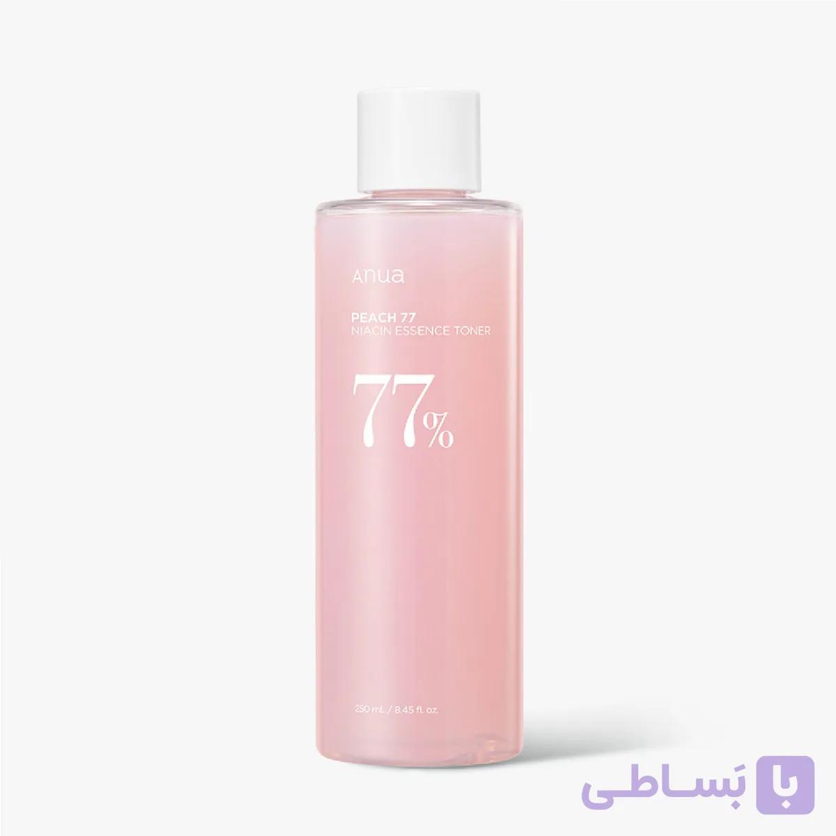 تونر عصاره هلو و نیاسینامید آنوا مدل Peach 77 حجم 250 میلی لیتر — تصویر 1
