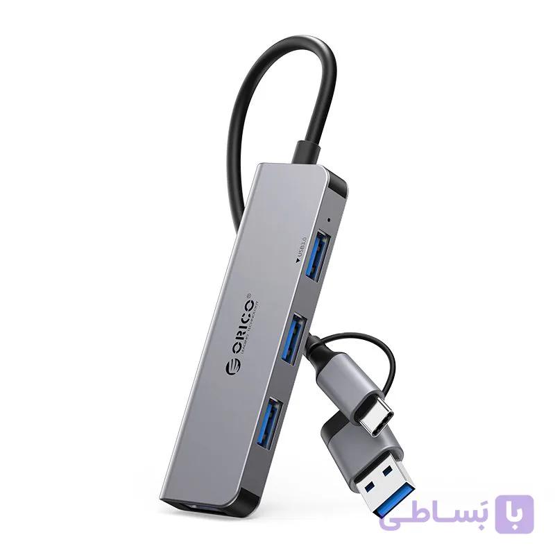 هاب 4 پورت USB-C/A اوریکو مدل YSA5-U3 — تصویر 1