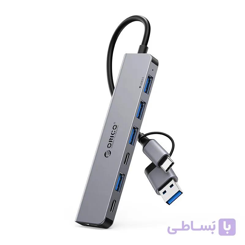هاب 7 پورت USB-C/A اوریکو مدل YSA7-U3 — تصویر 1