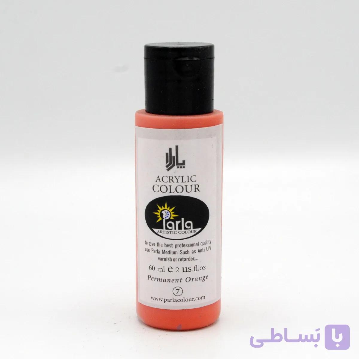 رنگ اکریلیک پارلا 60 میل – نارنجی
