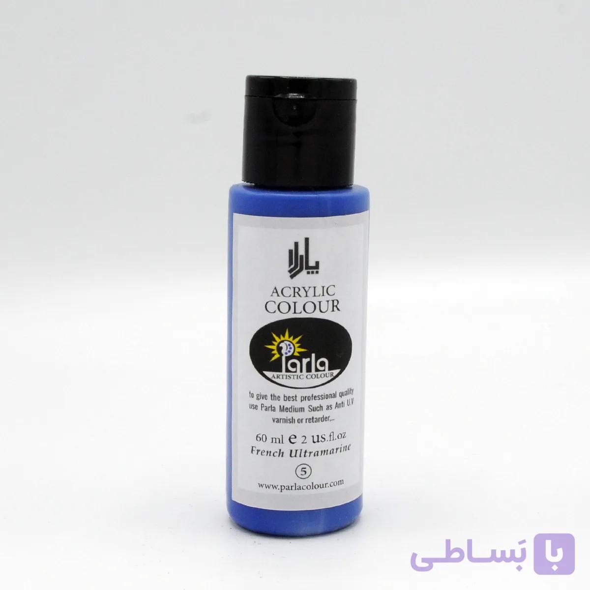 رنگ اکریلیک پارلا 60 میل – آبی الترامارین