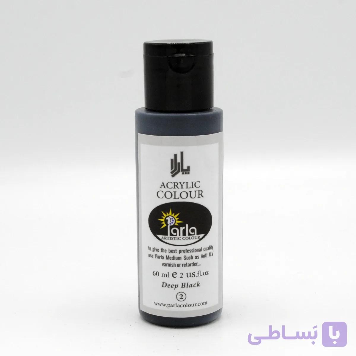 رنگ اکریلیک پارلا  60 میل – مشکی