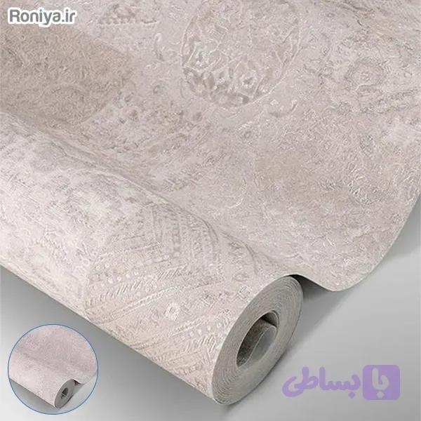 ست کاغذ دیواری طرح پچ ورک کد 00113 + طرح ساده — تصویر 1