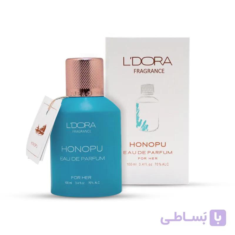 عطر ادوپیوفرم زنانه هونوپو Honopu حجم 100 میلی لیترخنک و ملایم — تصویر 1