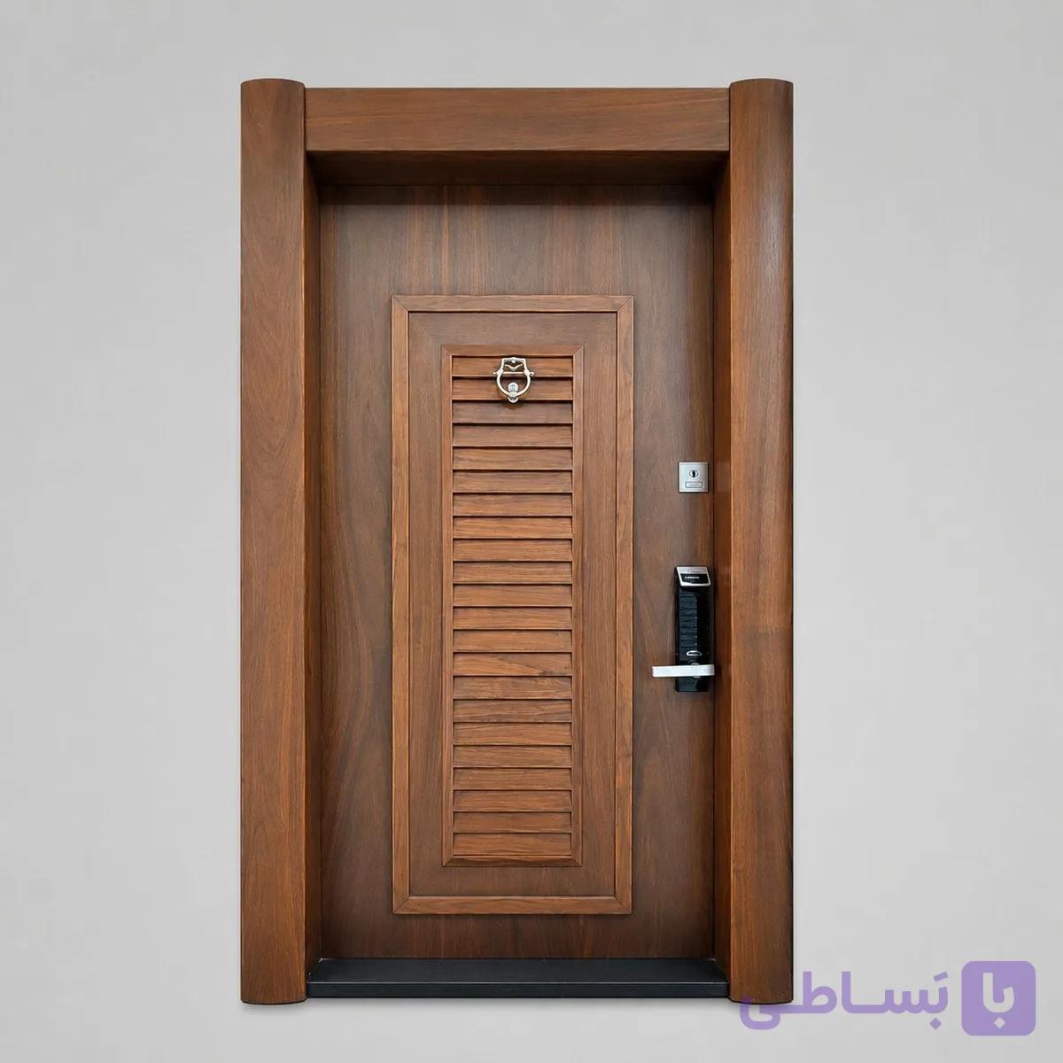 درب ضد سرقت سوپر برجسته آلدورا S-102 با دستگیره اثر انگشتی کره — تصویر 1