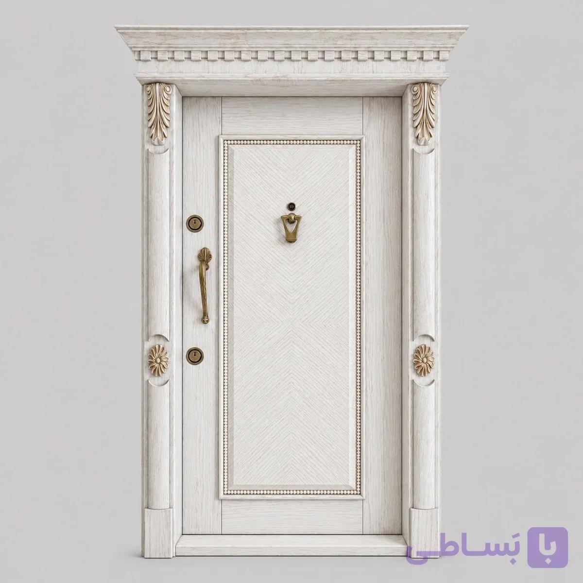 درب ضدسرقت سوپر برجسته S-288 با تاج و روکوب و دستگیره لوکس