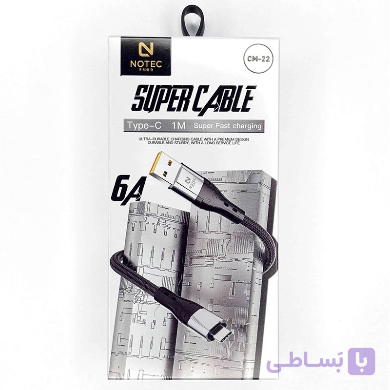 کابل شارژ تایپ سی CM22 نوتک — تصویر 1