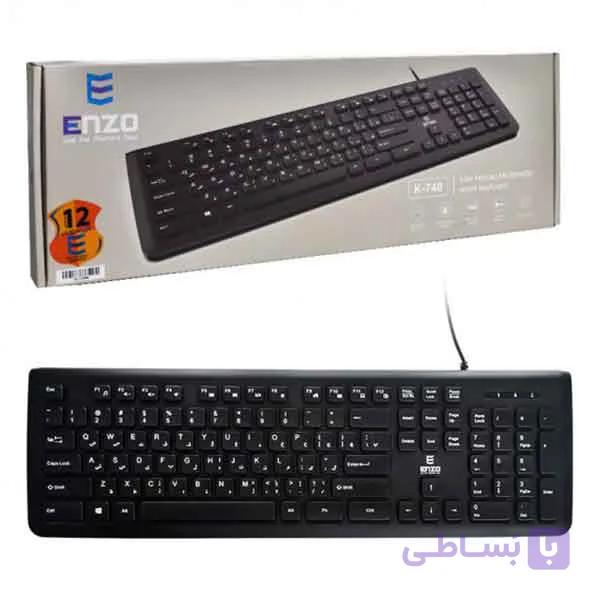 کیبورد سیم دار ENZO 740 — تصویر 1