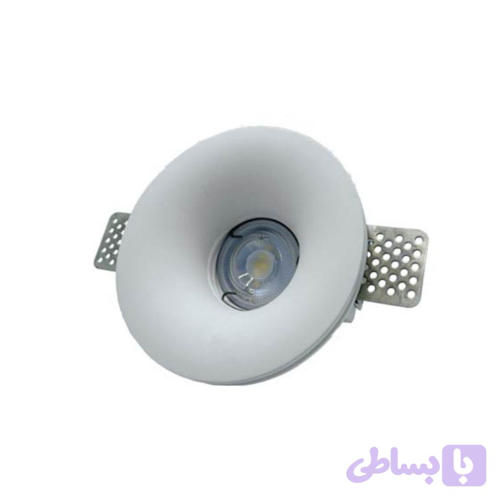 قاب هالوژن گچی گرد — تصویر 1