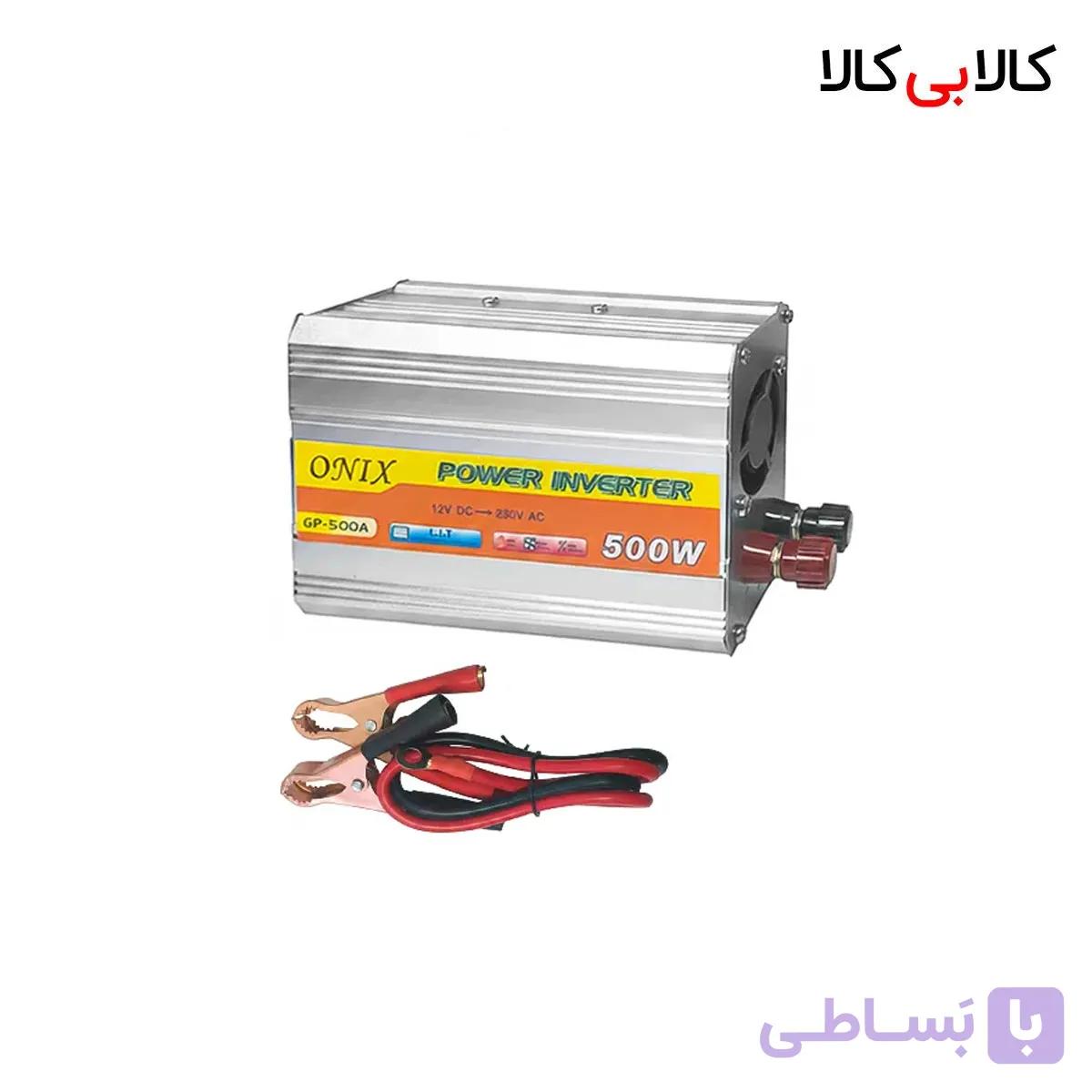 مبدل برق خودرو (اینورتر) 500 وات ONIX مدل GP-500A — تصویر 1