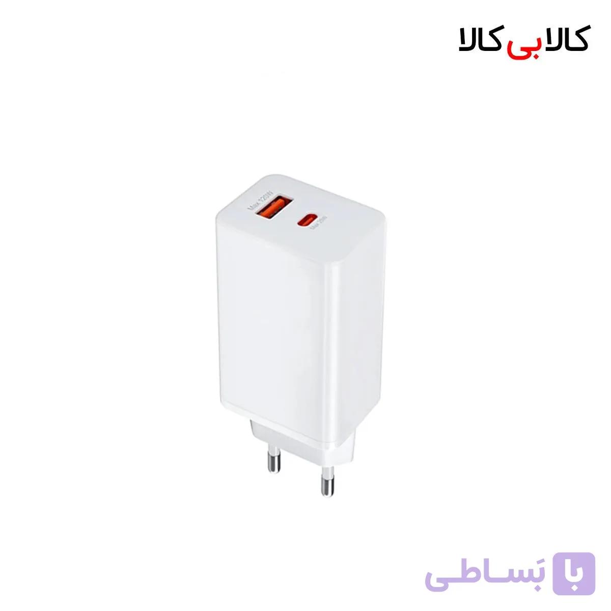 شارژر دیواری فست شارژ شیائومی مدل GaN-120W دو پورت (Type-C و USB) — تصویر 1
