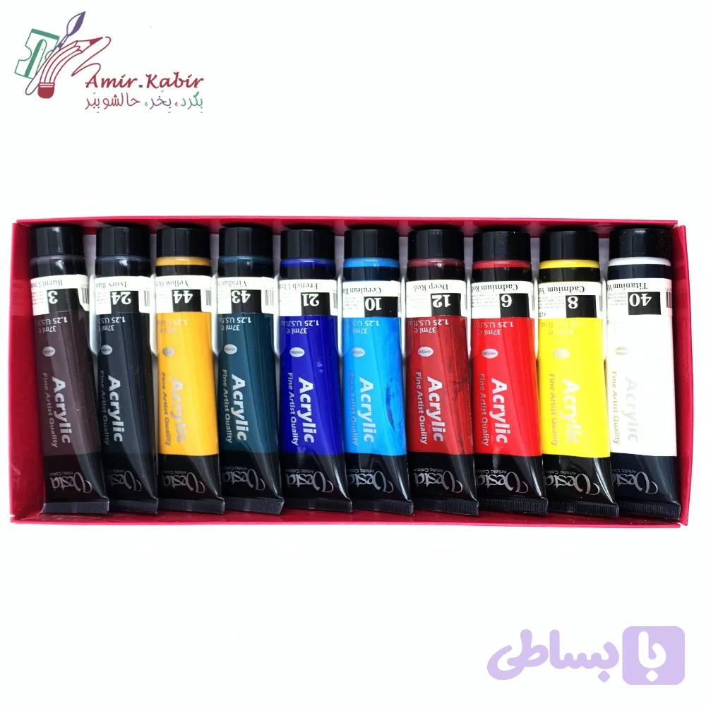 اکرلیک 10 رنگ وستا 37 میل — تصویر 1
