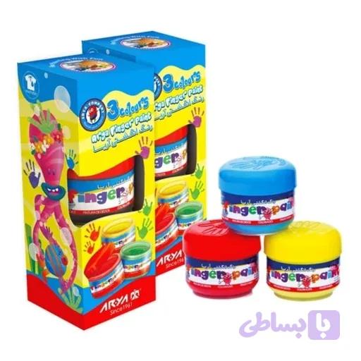 رنگ انگشتی 3 رنگ آریا