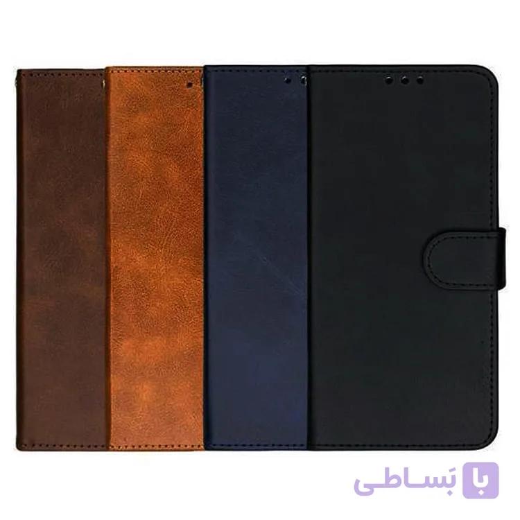 کیف موبایل چرمی مگنتی دار جاکاراتی دار محافظ لنزدار بند دار Samsung Galaxy A25 — تصویر 1