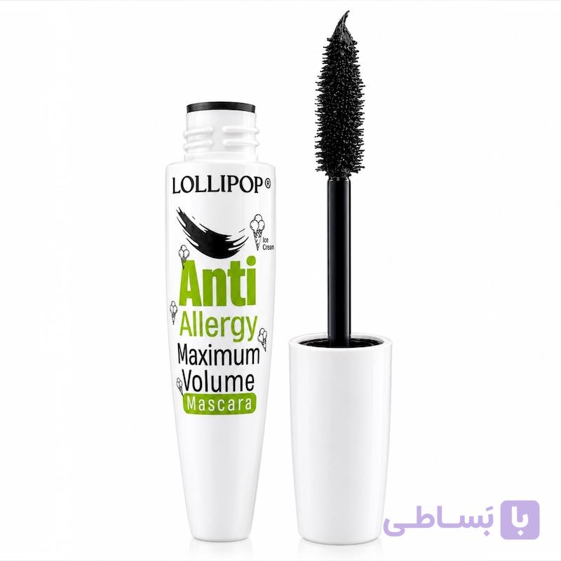 ریمل حجم‌دهنده مشکی قوی مژه لولی‌پاپ انتی آلرژی 12 میل (اورجینال) — تصویر 1