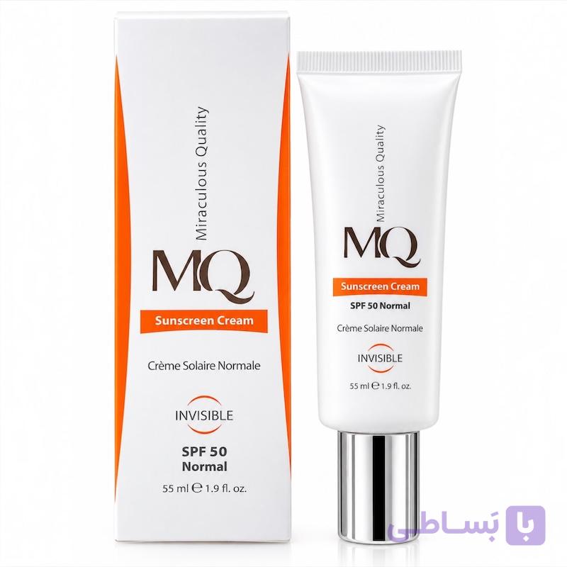 کرم ضدآفتاب بی رنگ نرمال ام کیو + SPF 50 حجم 55 میل (اورجینال) — تصویر 1