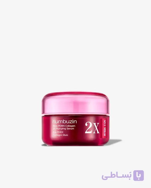 سرم ژله‌ای کلاژن‌ساز و حجم‌دهنده PDRN رز شماره ۲ نامبوزینNumbuzin No.2 Rose PDRN Collagen 2X Plumping Serum — تصویر 1