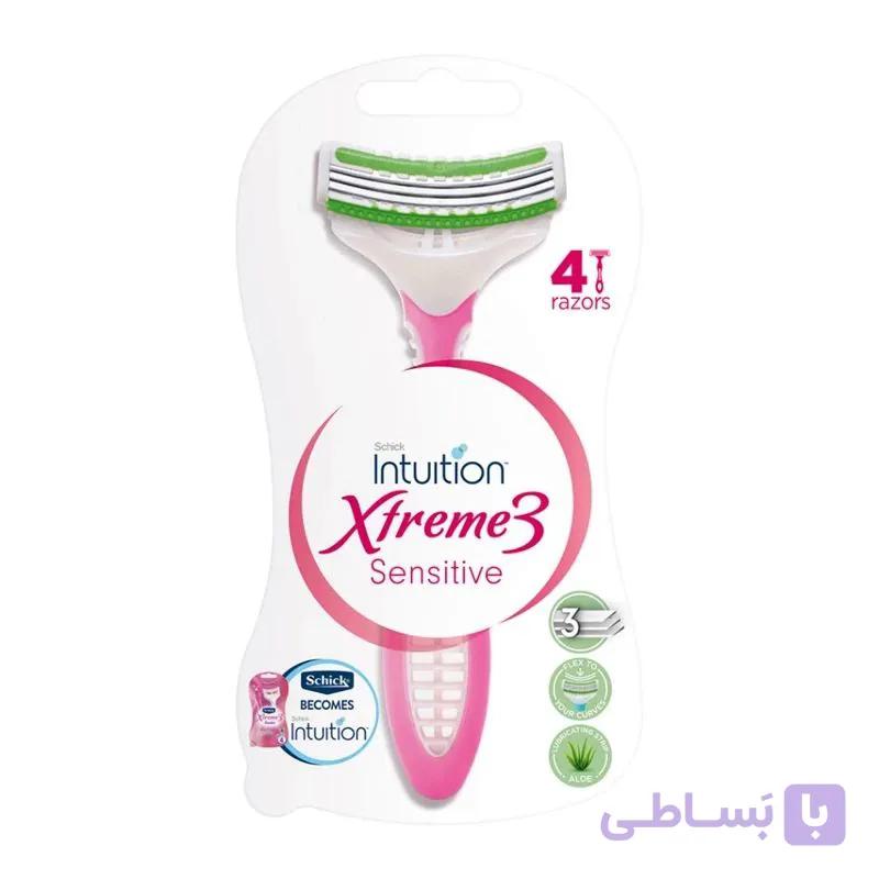 تیغ یکبار مصرف زنانه شیک ۳ لبه اکسترمهSchick Xtreme 3 Women’s Disposable Razors — تصویر 1