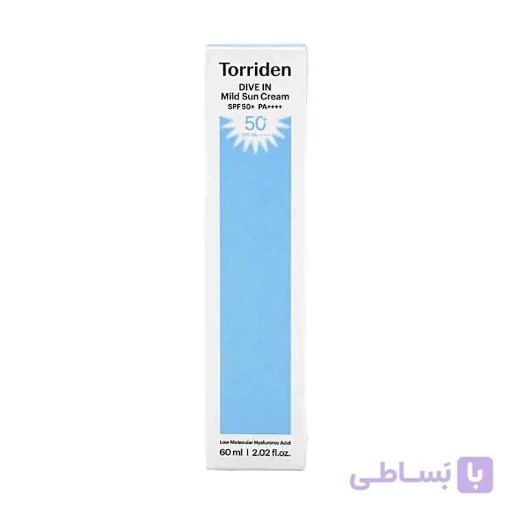 کرم ضدآفتاب فیزیکی توریدن دایو-اینTorriden Dive In Mild Suncream SPF50+ PA++++ — تصویر 1