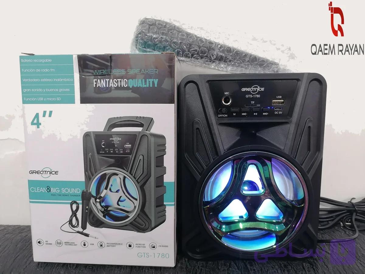 اسپیکر مدل gts 1780 میکروفون دار — تصویر 1