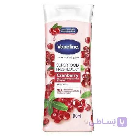 لوسیون بدن وازلین Vaseline مدل Superfood Cranberry حجم 100 میل