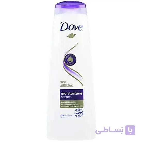 شامپو موهای خشک داو مدل Moisturizing hydratant حجم 400 میلی لیتر