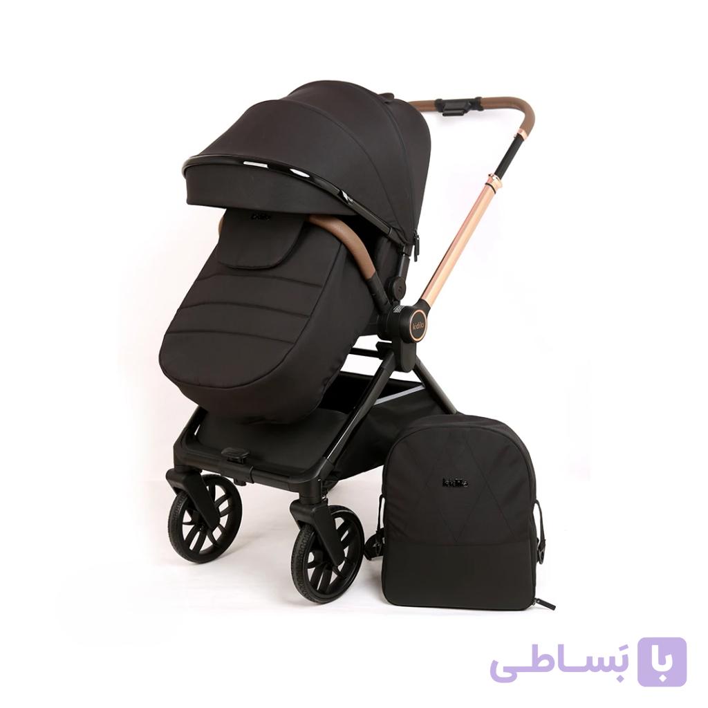 کالسه کیدیلو d900 مشکی دسته رو به مادرشو چهار چرخ ۳۶۰ درجه،با ضمانت اصالت کالا