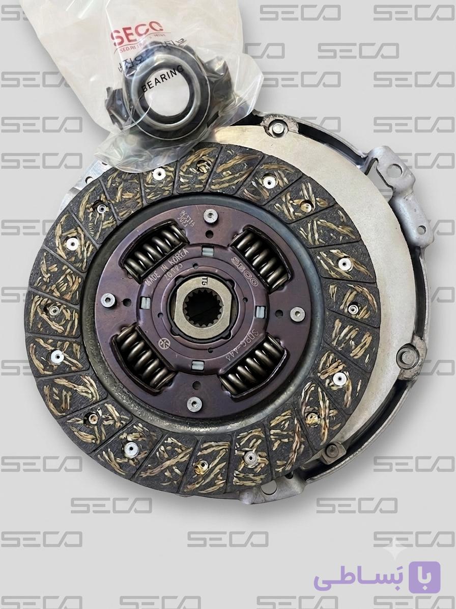 (دیسک و صفحه پژو ۴۰۵ XPU7 موتور 1800 سکو seco اصلی کره‌ جنوبی) *مناسب برای پژو 405 با موتور XPU7 1800 پارس ، سمند ، سورن و .. *برند سکو اصلی کره ضمانت اصالت و سلامت فیزیکی کالا* مدل 4 فنر کیت کامل کلاچ شامل دیسک و صفحه و بلبرینگ کلاچ *گارانتی*