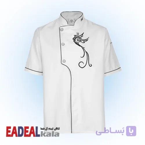 روپوش رستورانی خضرا مدل عرشیا سفید کد 46902 — تصویر 1