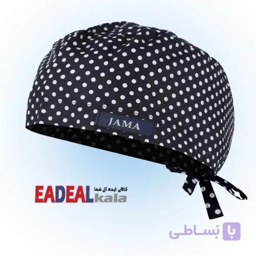 کلاه فانتزی خالدار مشکی خضرا کد 3820702